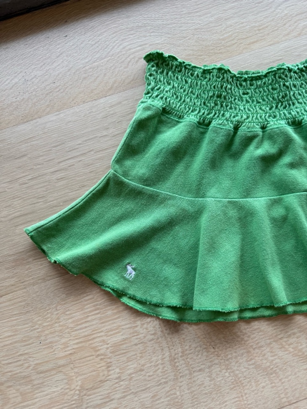 vintage abercrombie kelly green micro mini skirt - Picture 2 of 7
